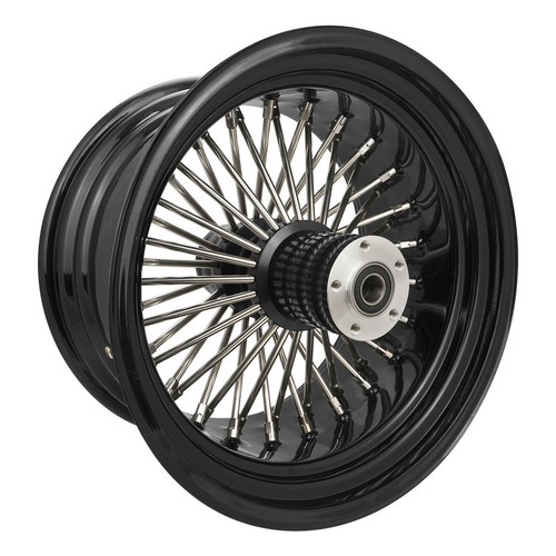 Attitude Inc Wheel, Rear, MaxSpoke, Black/Chrome Spoke Harley-Davidson®, 18 in. X 8.5 in., 1" Axle