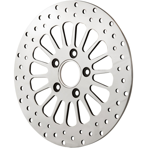 Attitude Inc MaxSpoke Rotor, Front, , Polished, 11.5 in. For Harley Custom Each