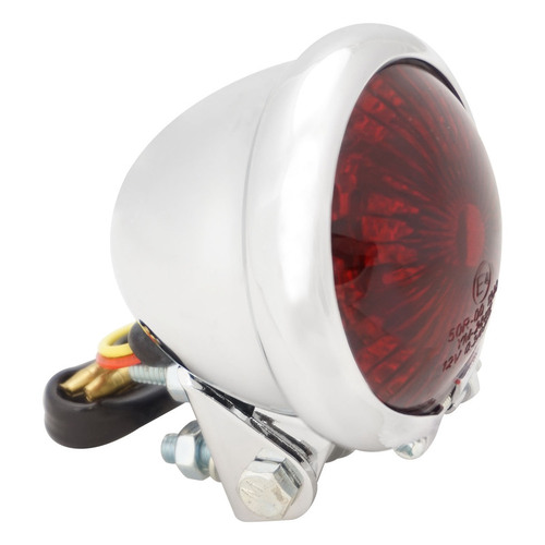 Attitude Inc Turn Signal, Tail Lamps, Bates Style, LED Chrome , for Harley Custom, ADR Approved, Each