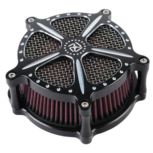 Attitude Inc Air Filter Assembly ,Billet Aluminium, Black, Carby & EFI, For Harley Sportster ,Kit