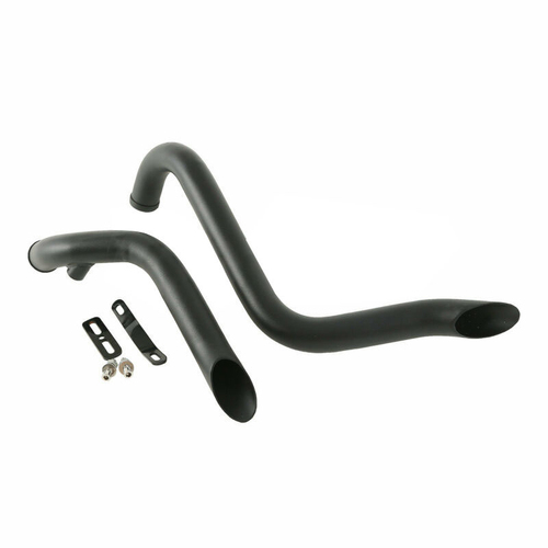 Attitude Inc Exhaust Headers Black Drag Pipes 1 3/4 inc , suit Harley Touring, Sportster, Dyna, Softail, kit